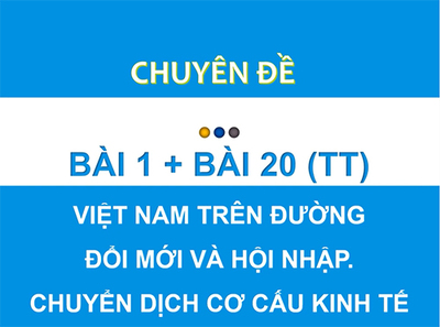 Bài 20 : Chủ đề Việt Nam trên đường đổi mới và hội nhập  (Bài 1 + Bài 20)