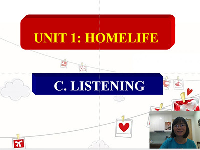 Unit 1: Home life: Reading, Listening