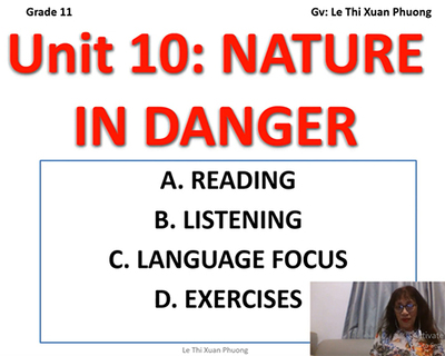 Unit 10: Nature in danger: Language focus, Supplement
