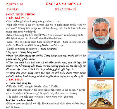 Bài 18 : Ông già và biển cả (trích)