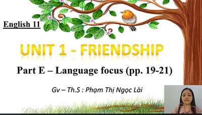 Unit 1: Friendship: Language focus , Supplement