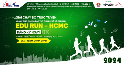 Thông báo về tham dự Giải “Chạy bộ trực tuyến Ngành Giáo dục và Đào tạo-Edu Run-HCMC”